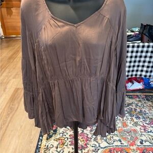 NWT SZ M Women's Brown Top